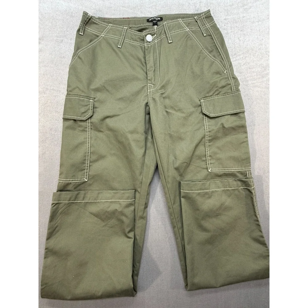 $169 NEW Mens True Religion Kalamata Cargo Pant HS Olive Green Size 32